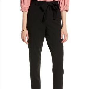 Suvimuga Black Waist Tie Pants Size Extra Large